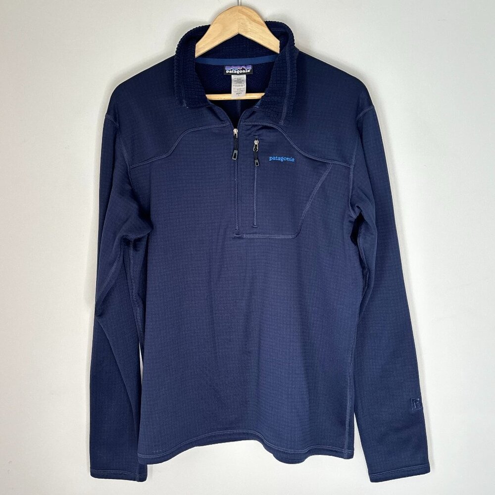 Patagonia Navy Blue Polartec Quarter Zip